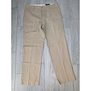Bobby Jones Linen Cotton Dress Pants Khaki Beige Made in Italy Size 34 34x31